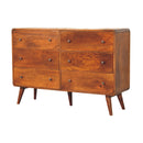 Large Curved Chestnut Chest Artisan