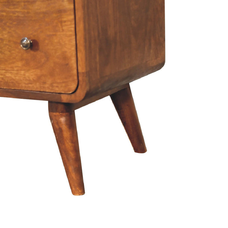 Large Curved Chestnut Chest Artisan