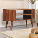 Curved Chestnut nightstand Artisan