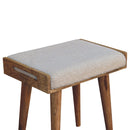 Boucle Cream Tray Style Footstool Artisan
