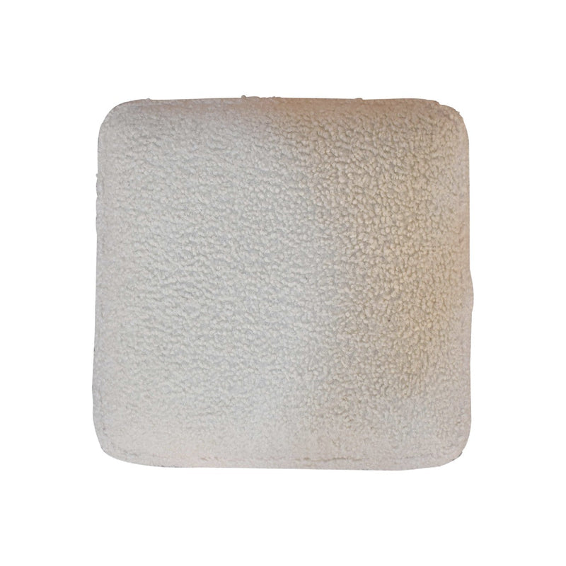 Cream Boucle Squoval Bench Artisan