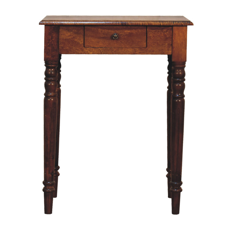 Chestnut Turned Leg Writing Desk Artisan