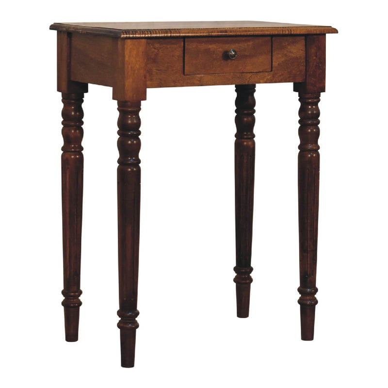 Chestnut Turned Leg Writing Desk Artisan