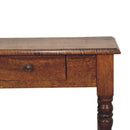 Chestnut Turned Leg Writing Desk Artisan