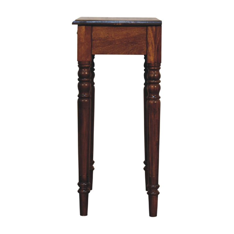 Chestnut Turned Leg Writing Desk Artisan