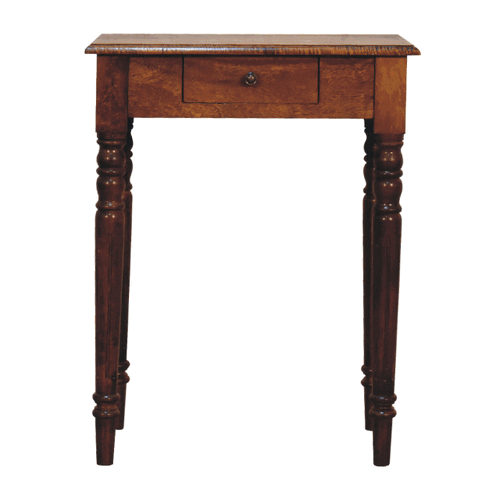 Chestnut Turned Leg Writing Desk Artisan