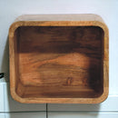 Oak-ish Floating Open Nightstand Artisan