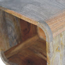 Oak-ish Floating Open Nightstand Artisan