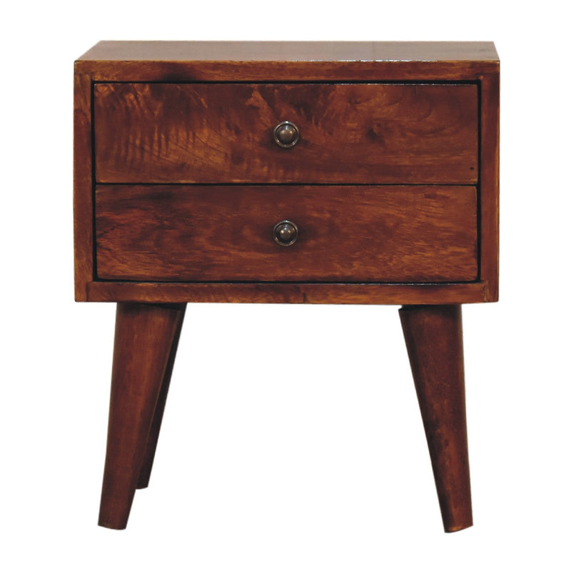 Mini Chestnut Modern nightstand Artisan
