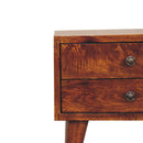 Mini Chestnut Modern nightstand Artisan