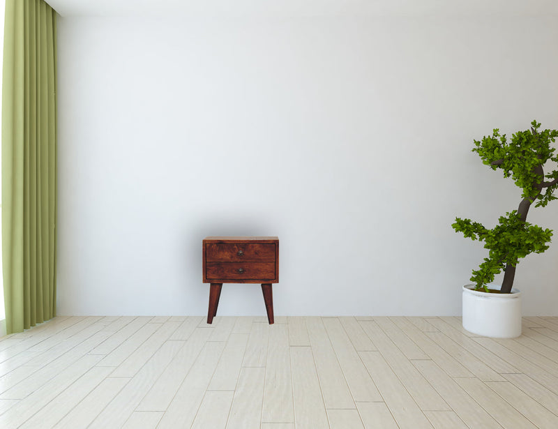 Mini Chestnut Modern nightstand Artisan