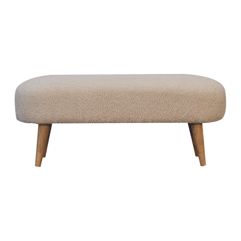 Boucle Hallway Bench Artisan