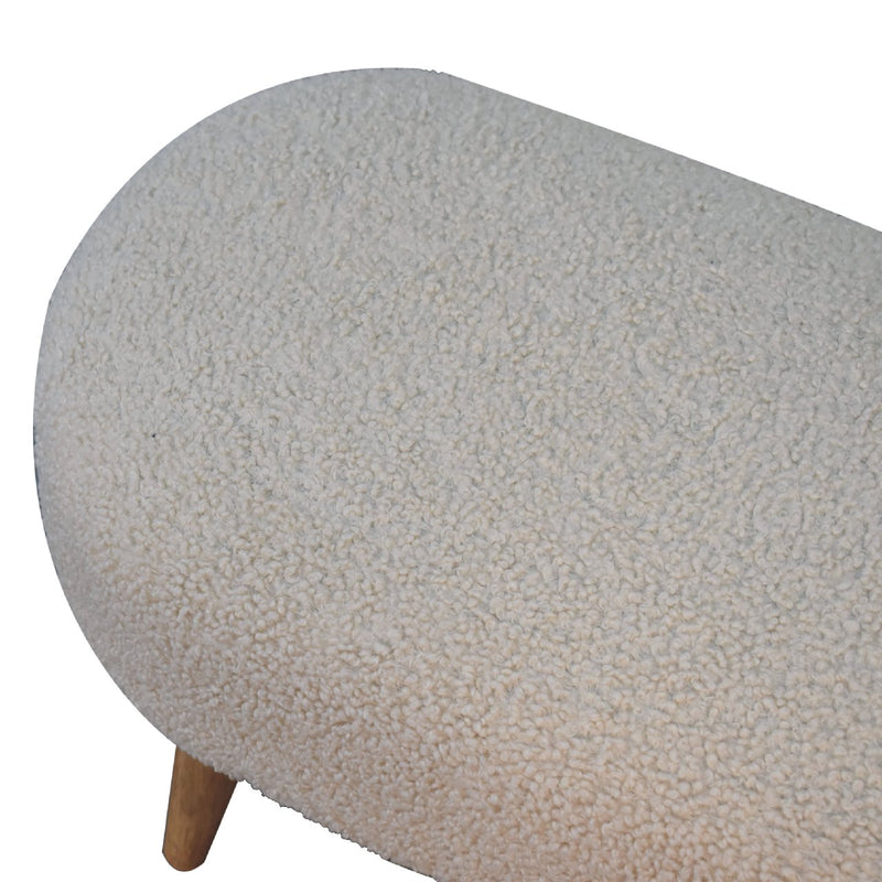 Boucle Hallway Bench Artisan