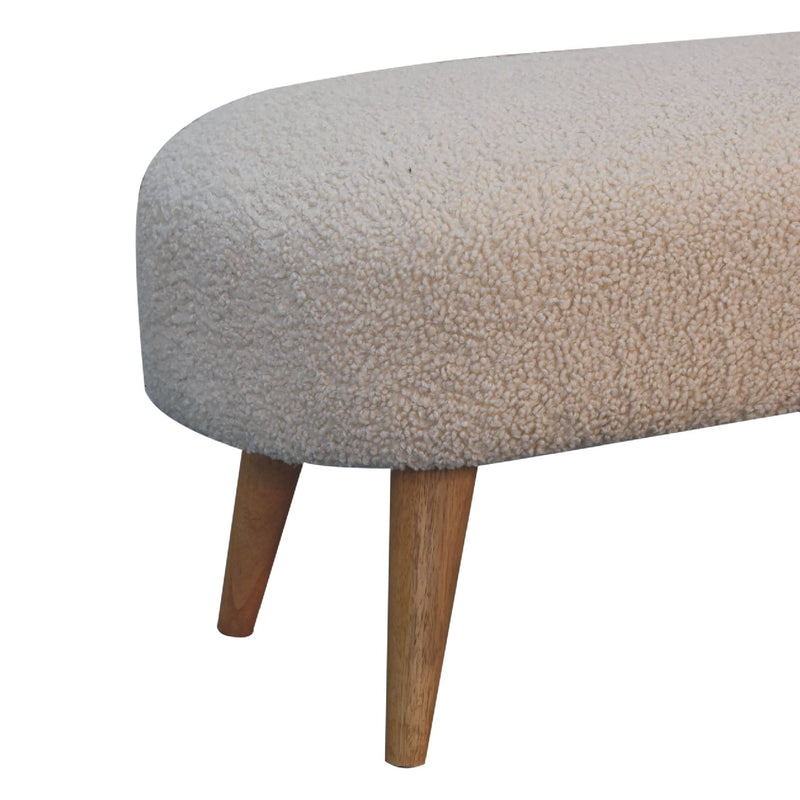 Boucle Hallway Bench Artisan