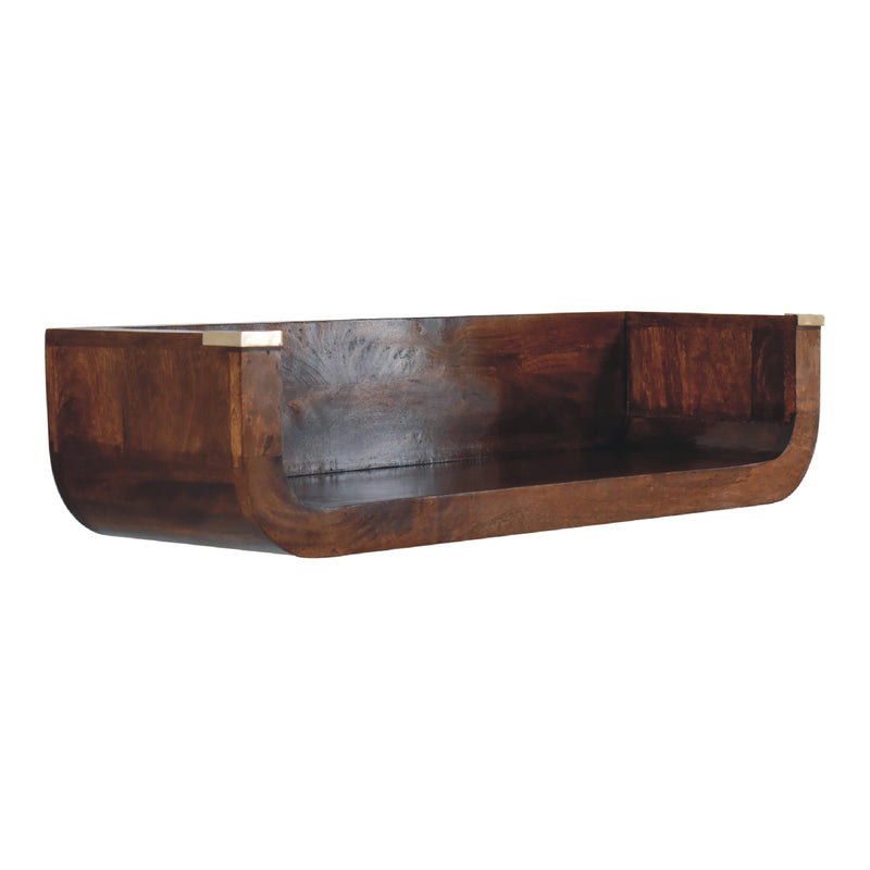 Indira Chestnut Floating Console Table