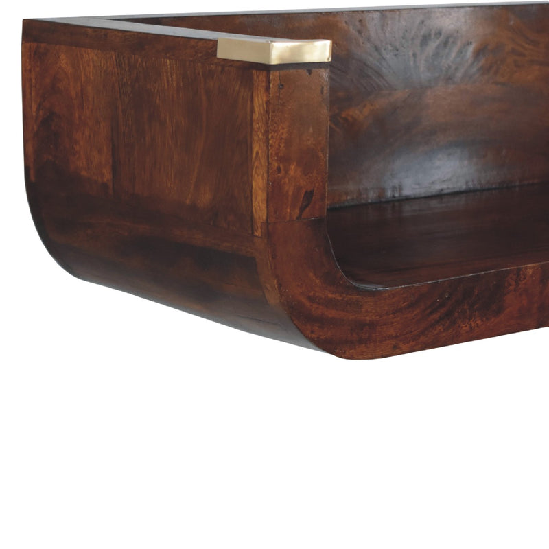 Indira Chestnut Floating Console Table