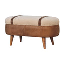 Tan Buffalo Boucle Nordic Bench