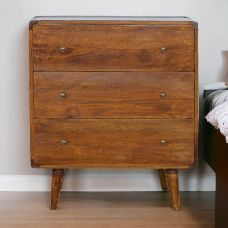 Curved Chestnut Chest Artisan
