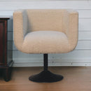 Cream Boucle Swivel Chair Artisan