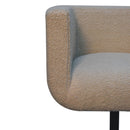 Cream Boucle Swivel Chair Artisan