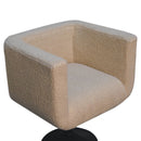 Cream Boucle Swivel Chair Artisan