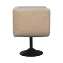 Cream Boucle Swivel Chair Artisan