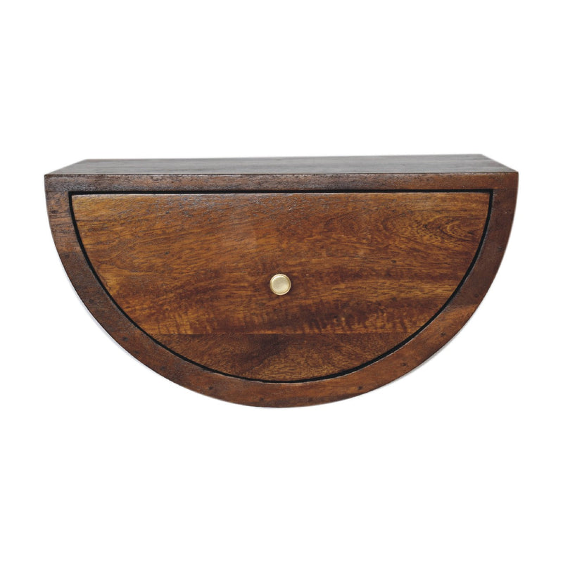 Chestnut Crescent Floating Nightstand Artisan
