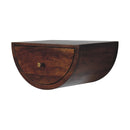 Chestnut Crescent Floating Nightstand Artisan