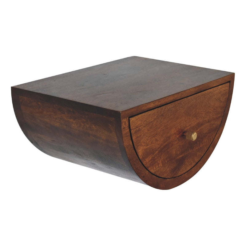 Chestnut Crescent Floating Nightstand Artisan