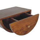 Chestnut Crescent Floating Nightstand Artisan