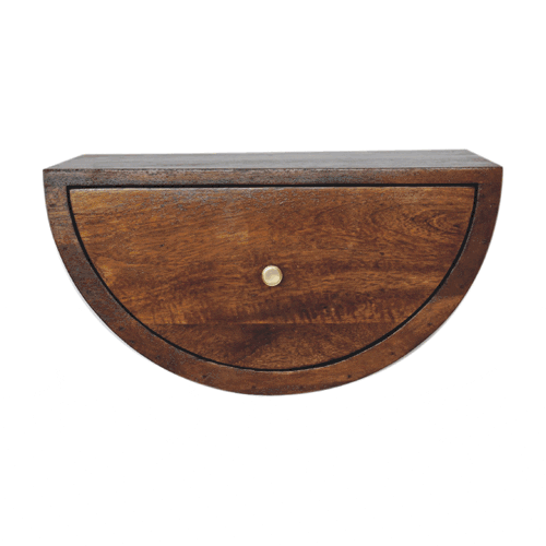 Chestnut Crescent Floating Nightstand Artisan