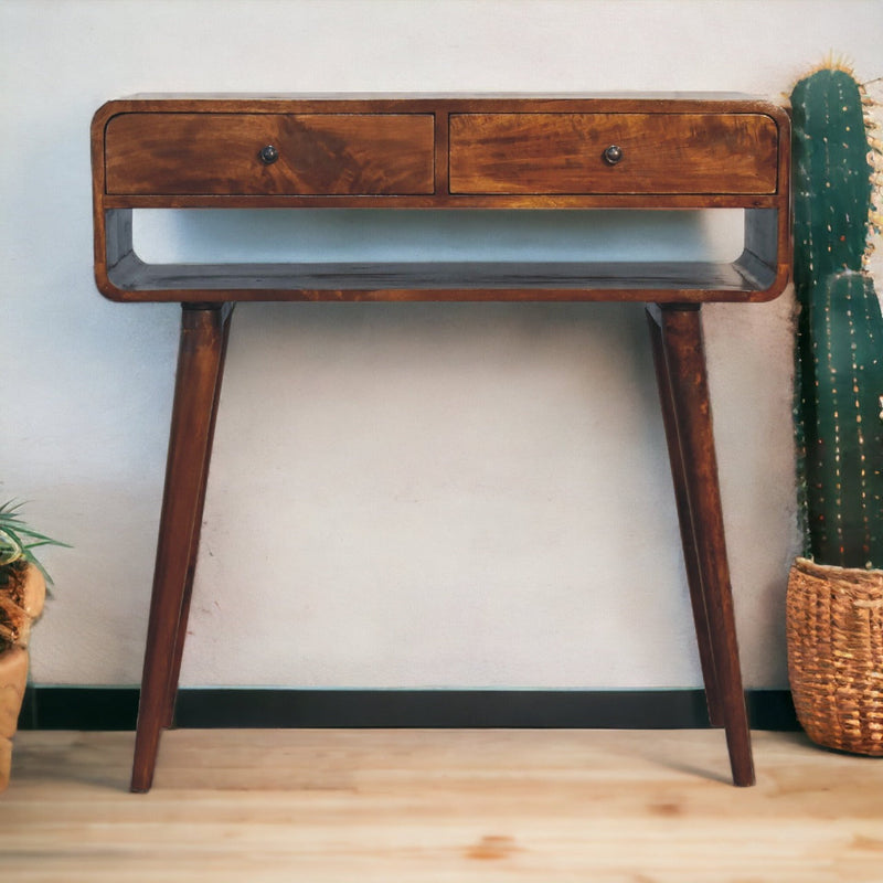 Sonata Chestnut Console Table Artisan