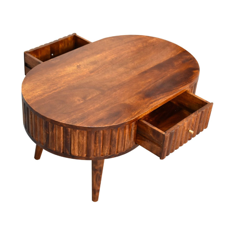 Stripe Chestnut Coffee Table Artisan