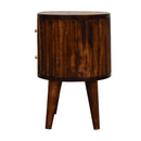 Stripe Chestnut nightstand