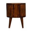 Stripe Chestnut nightstand