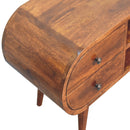 Chestnut Circular Media Unit Artisan