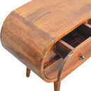 Chestnut Circular Media Unit Artisan