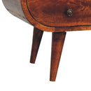 Chestnut Circular Media Unit Artisan