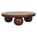 Chestnut Central Ball Table Artisan