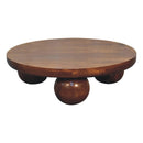 Chestnut Central Ball Table Artisan