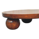 Chestnut Central Ball Table Artisan