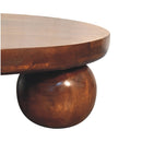 Chestnut Central Ball Table Artisan