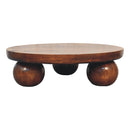 Chestnut Central Ball Table Artisan