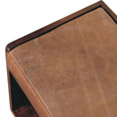 Chestnut Bench with Brown Leather Seatpad Artisan