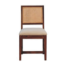 Cream Boucle Rattan Chair