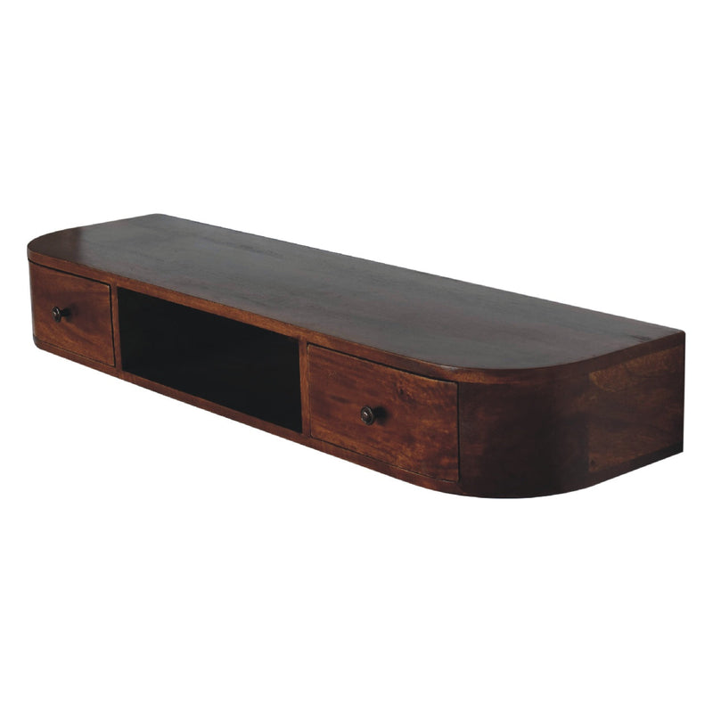 Lunar 2 Drawer Wall Mounted Console Table Artisan