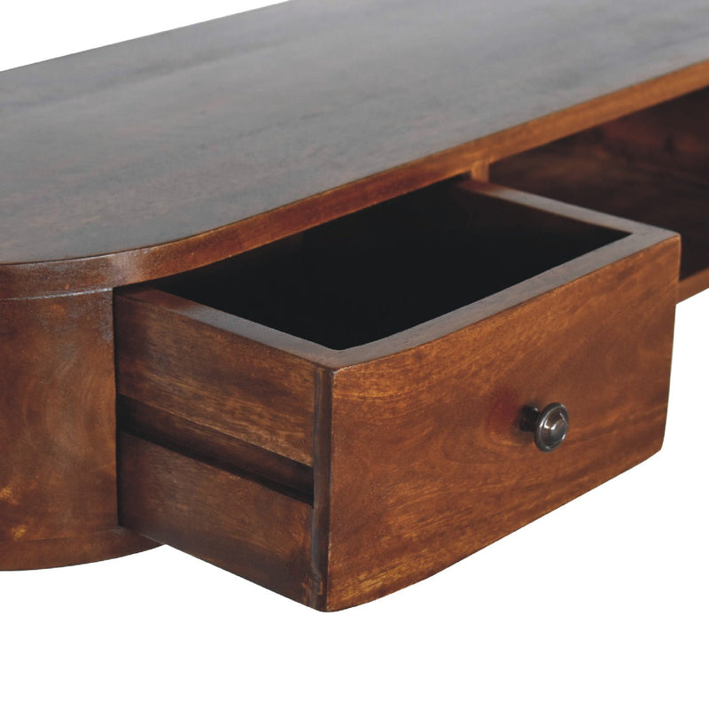 Lunar 2 Drawer Wall Mounted Console Table Artisan