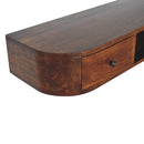 Lunar 2 Drawer Wall Mounted Console Table Artisan