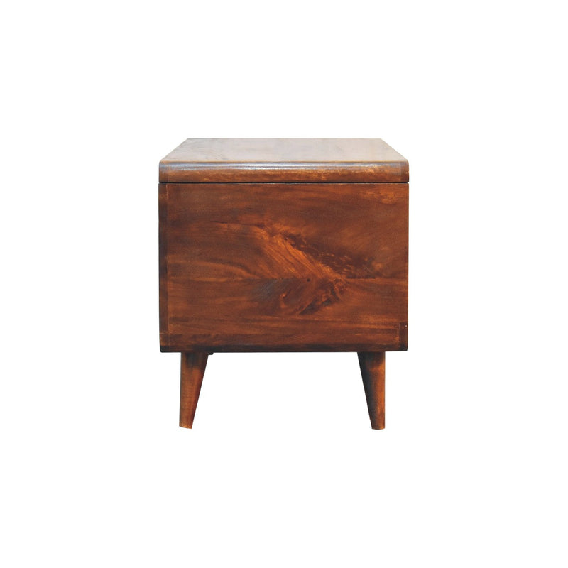 Curved Chestnut Blanket Box Artisan