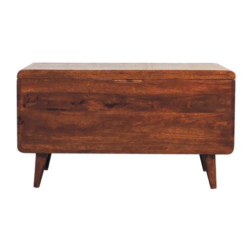 Curved Chestnut Blanket Box Artisan